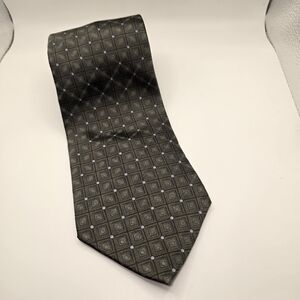 Alfani Geometric Black and Gray Tie